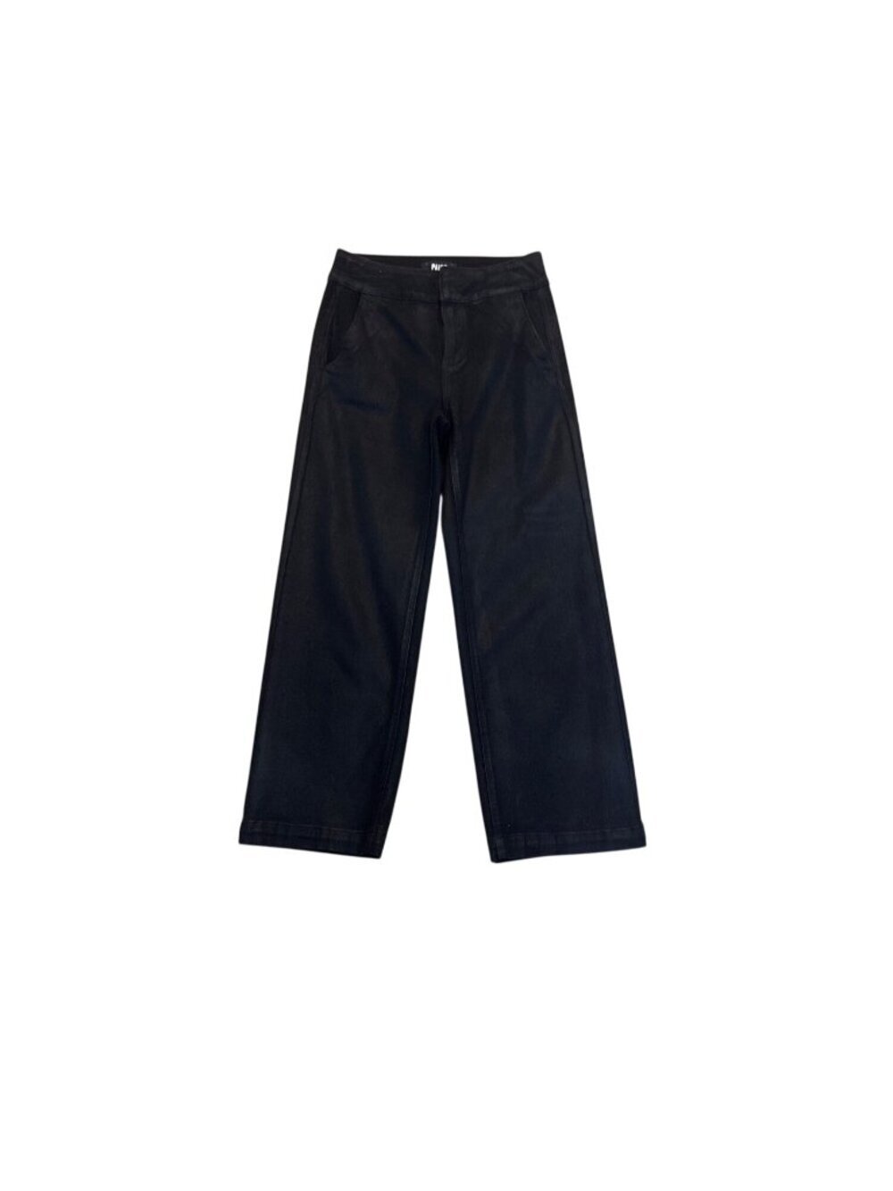 Paige Nellie Black Wide-Leg Pants Womens Rayon Blend